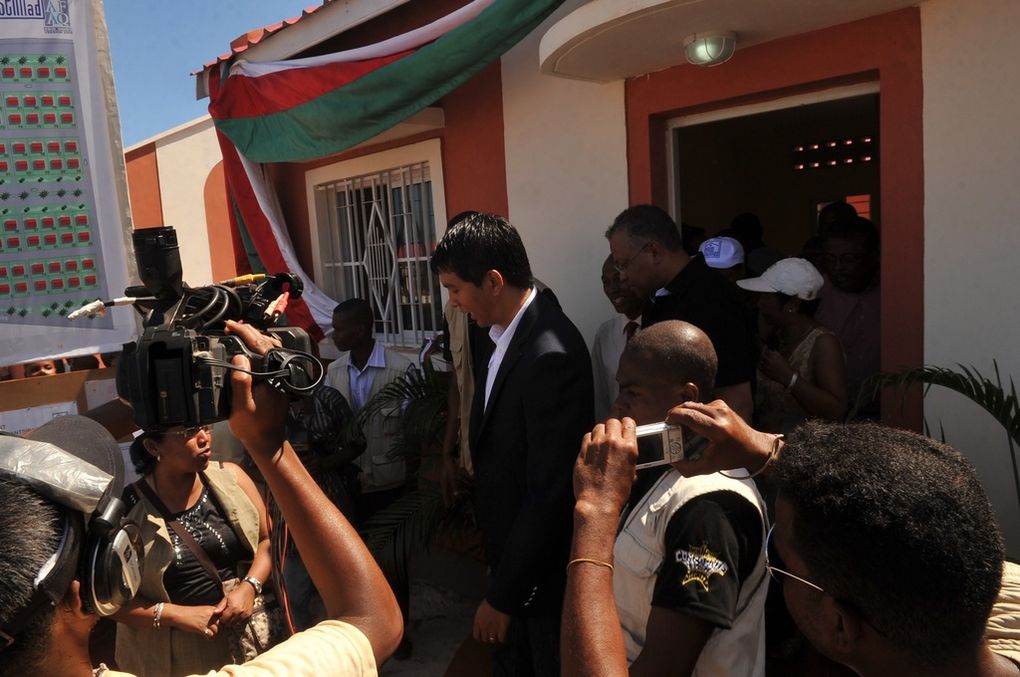 01.12.2012, Antsiranana. Inauguration de la Cité Mandroso par le président Andry Rajoelina. Seconde partie. Photos: Harilala Randrianarison