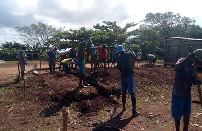 Agir avec Madagascar. Construction d’une salle de classe.