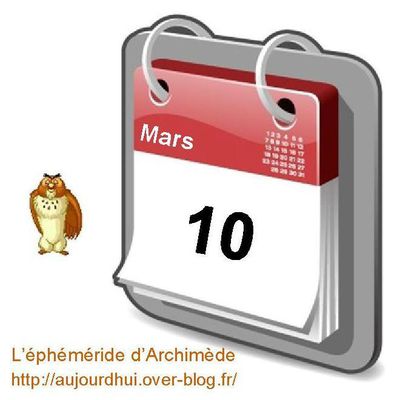 Personnalités décédées un 10 Mars