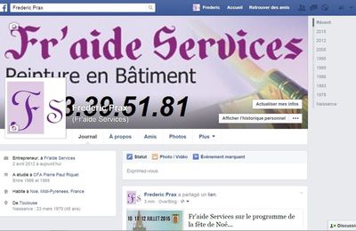 Le Facebook de Fr'aide services est à jour et ouvert !...