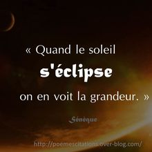 Quand le soleil s'éclipse...