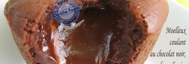 Moelleux chocolat noir au coeur de pralinoise