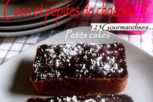 Cake noix de coco et pépites de chocolat