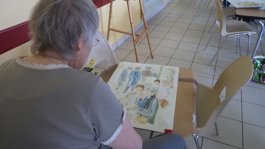 Echange avec les peintres de La Brionne mai-juin 2014