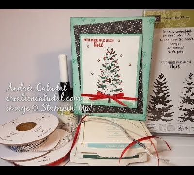 Carte Sapin enneigé Stampin' Up!