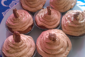 Cup cakes tout choco  barre caramel 