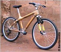 GHANA - Des bicyclettes avec un cadre en...bambou :)