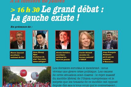 Fête de Lézan : Dimanche à 16 h 30 Le Grand Débat "La Gauche existe"