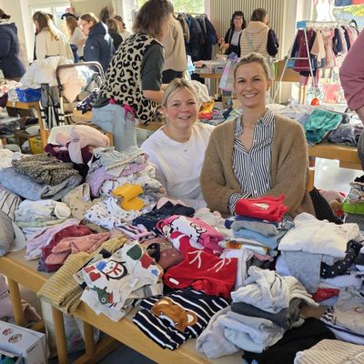 Großer Andrang beim Veitshöchheimer Kinderkleidermarkt – 650 Euro für das Kinderhospiz Sternenzelt gespendet