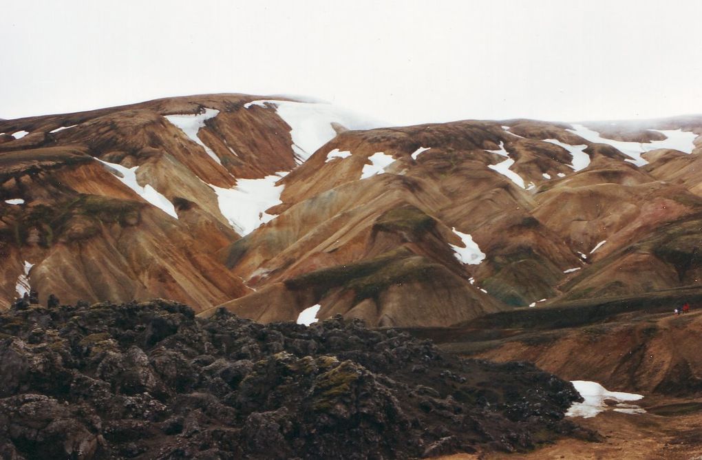 photos scannées de notre voyage en Islande l'été 1995