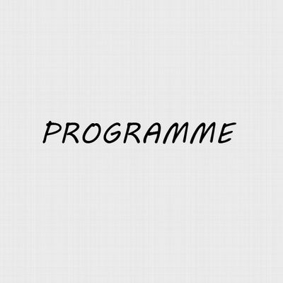 Programme du mois d'octobre