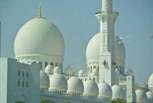 Visite de la grande mosquée d'Abu Dhabi