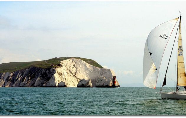 Needles, Solent, Ile de Wight - Traversée de la Manche à la Voile.