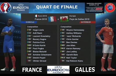 EURO2016-Quart: FRANCE-GALLES