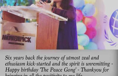 Six incredible years with peace gong - Happy birthday "The Peace Gong"