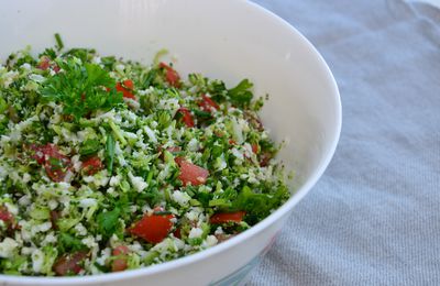 Taboulé de chou fleur et brocoli {sans gluten}