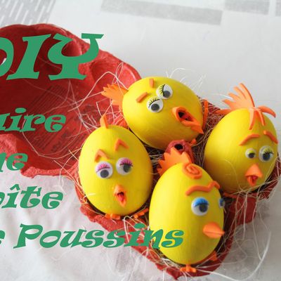 DIY : Faire une boîte à oeuf de poussin pour Pâques