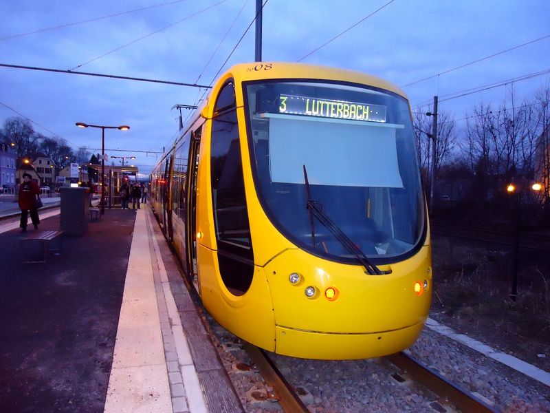 Les tramways Citadis de Mulhouse.