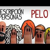 Describir personas en español, tipos de pelo