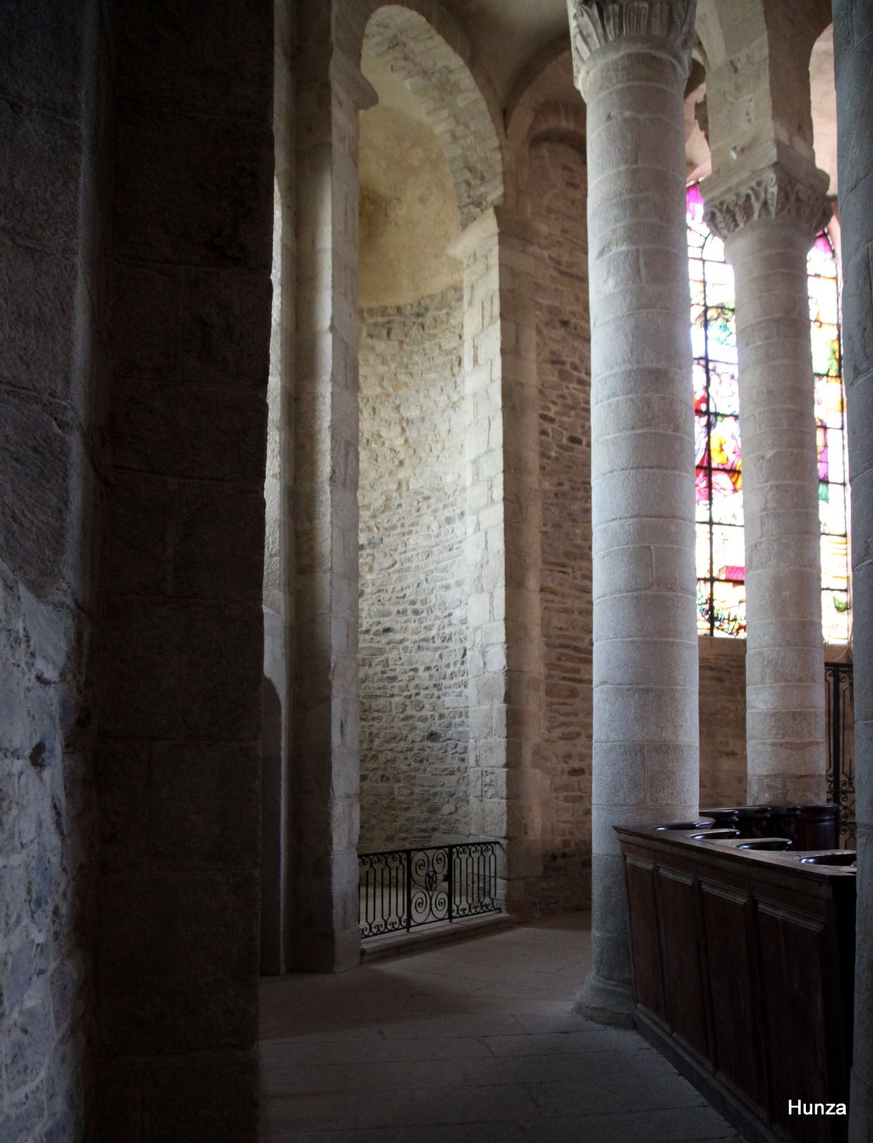 Uzerche, déambulatoire de l'abbatiale Saint-Pierre