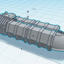 Modélisation 3D de cargo lourd pour Battle fleet Gothic (BFG)