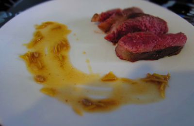 Magret de canard et sauce confite au citron