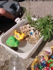 diy bac sensoriel plage