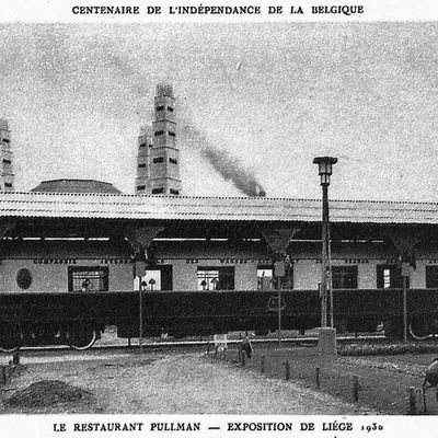 CP voiture Pulmann CIWL pendant l'exposition de 1930 à Liège