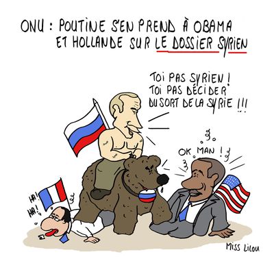 ONU : Poutine s'en prend à Obama et Hollande sur le dossier syrien...