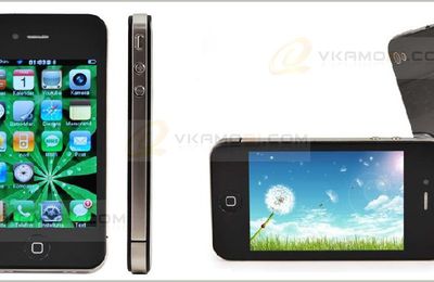 Pinphone 4GS iPhone 4 Design Capacitive Multi Touch Screen WiFi Dual Cameras Phone