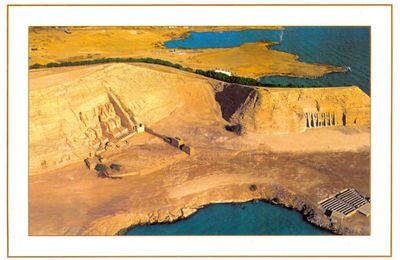 Egypte: sauvetage des temples de Ramsès II et de son épouse Néfertari, à Abu Simbel,en 1967