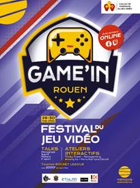 Métropole Rouen Normandie - Game’In Rouen la Métropole organise son premier festival du jeu vidéo à Rouen les 29 et 30 mai 2021 !