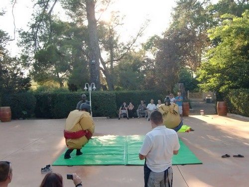 Fête familiale sur trois générations 