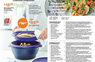 Promo Avril et Cours de cuisine TUP