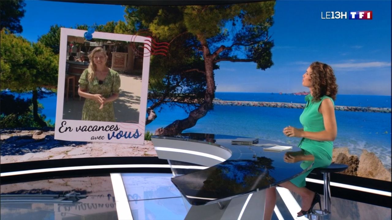  Marie  Sophie Lacarrau Le  13H TF1 le  09 07 2022 Les Caps 