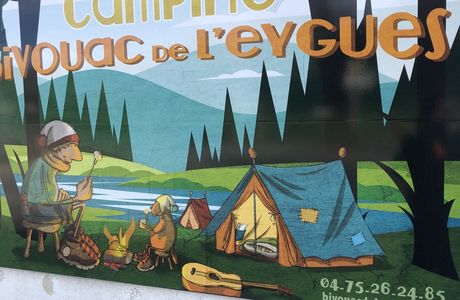 Camping "Bivouac de l'Eygues" à Aubres