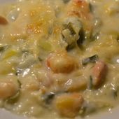 Gratin Saint Jacques poireaux au cookeo |