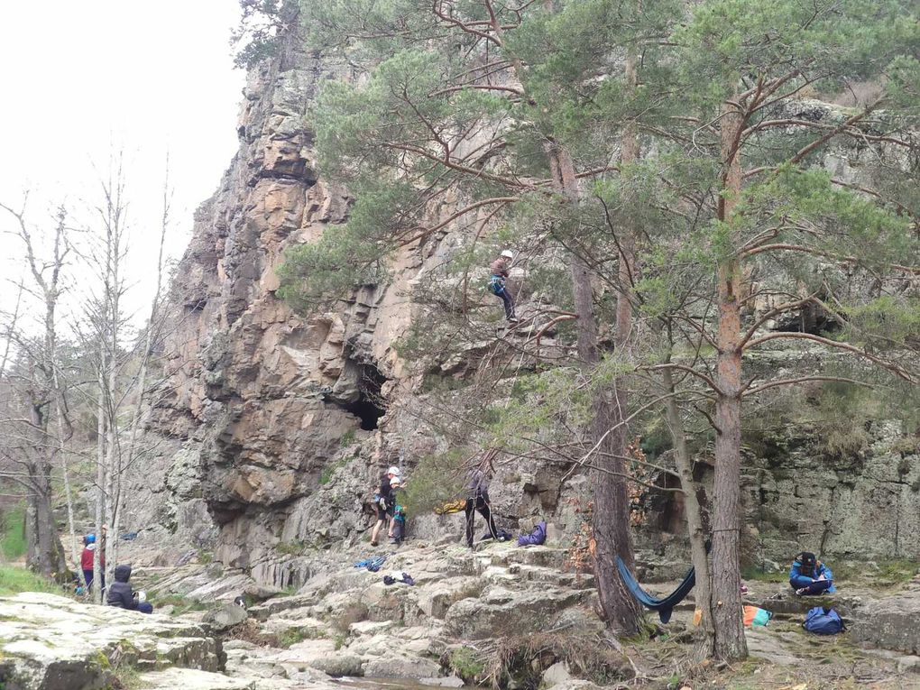 Sortie escalade à la Mer de Glace, Villevocance en Ardèche ! 