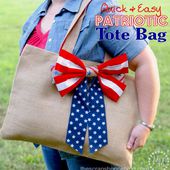 Quick & Easy Patriotic Tote Bag - The Scrap Shoppe
