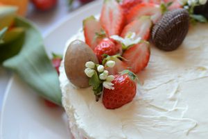 Cheesecake fraises et biscuits roses de Reims Jours Heureux