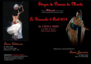 Stages de Danses du Monde avec Marie Aude Mihrimah, le dimanche 3 Avril 2016, à Poitiers