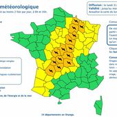 Orages. 14 départements du Centre et du Nord-Est en vigilance orange