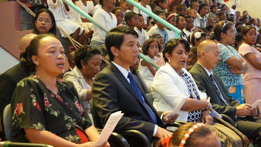 Messe d'ouverture des VIè Assises Nationales des Médecins Catholiques de Madagascar, en présence du Président Andry Rajoelina. 1ère partie. Photos: Harilala Randrianarison