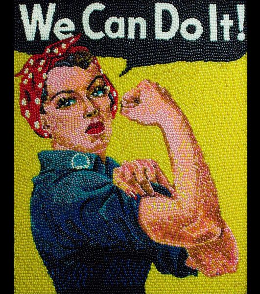 We can do it" par J.Howard Miller (en bonbons)