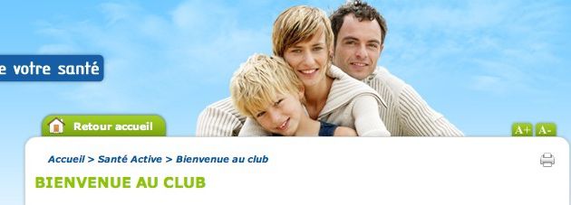 Bienvenue au Club de l'Assurance de la maladie...