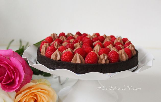 Tarte choco-framboises 