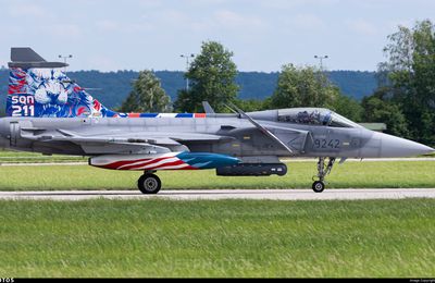 Saab JAS39C "Gripen" - 21.Základna Taktického Letectva (21.zTL) - 211 Taktcká Letka (211.tl) - Tiger meet 2024