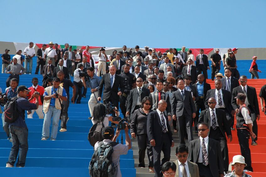 Dans le cadre du IIè anniversaire de la IVèRépublique, le couple présidentiel, Andry et Mialy Rajoelina, a inauguré le «Coliseum de Madagascar» sis à Antsonjombe. 1ère partie. Photos: Harilala Randrianarison