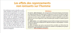 LES EFFETS DES RAYONNEMENTS NON IONISANTS SUR L'HOMME