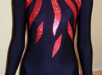 Classic Leo , black and red spandex